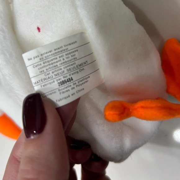 Rare Beanie Babie Gracie with PVC pellets & errors - Picture 7 of 7